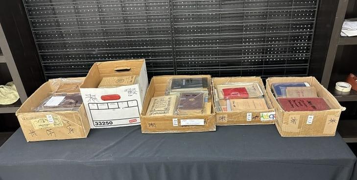 5 boxes of History related ephemera including books, pamphlets, stamps, publications, etc. (1 of 7)