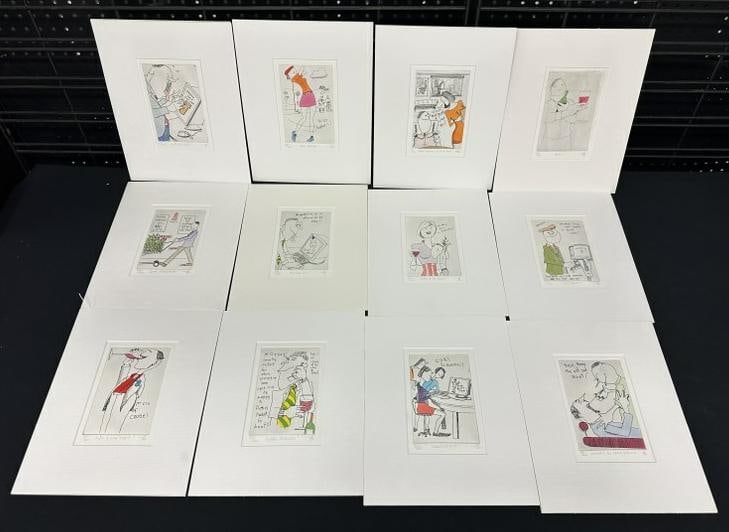 TIM BULMER (12) signed humorous limited edition prints, all limited to 200 each, nicely matted and (1 of 10)