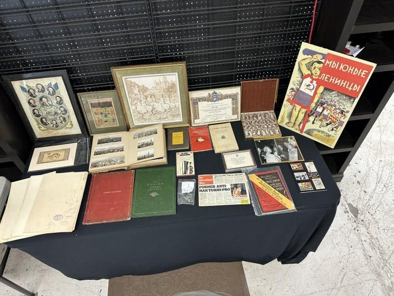 Misc. ephemera lot, good for dealer to sort out, includes folding foreign maps, continental (1 of 18)