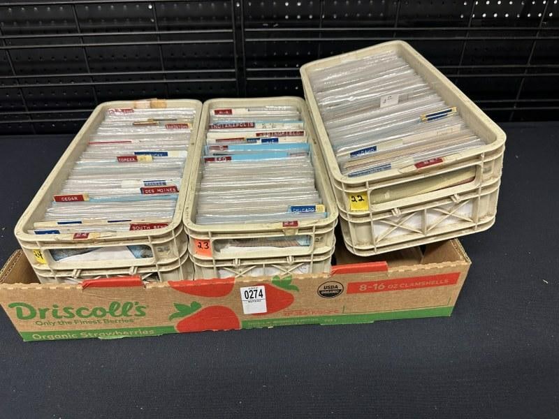 Lot of 1500+ postcards from estate of retired postcard dealer, just as we found them. Includes (1 of 1)