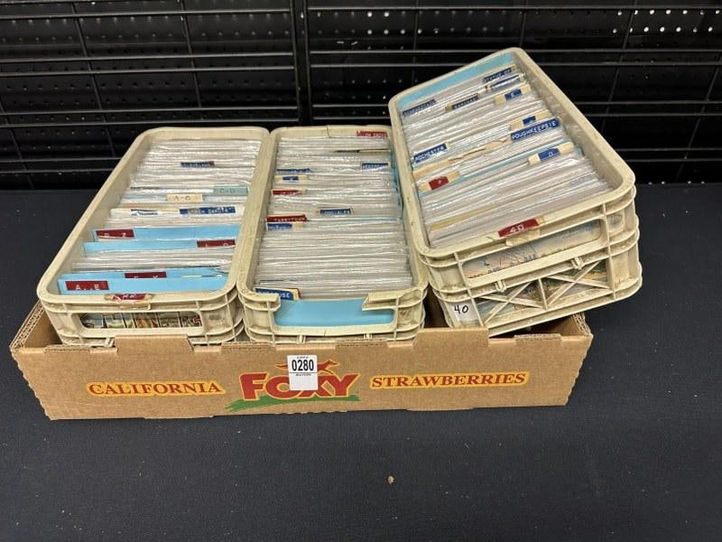 Lot of 1500+ postcards from estate of retired postcard dealer, just as we found them. Includes New (1 of 1)