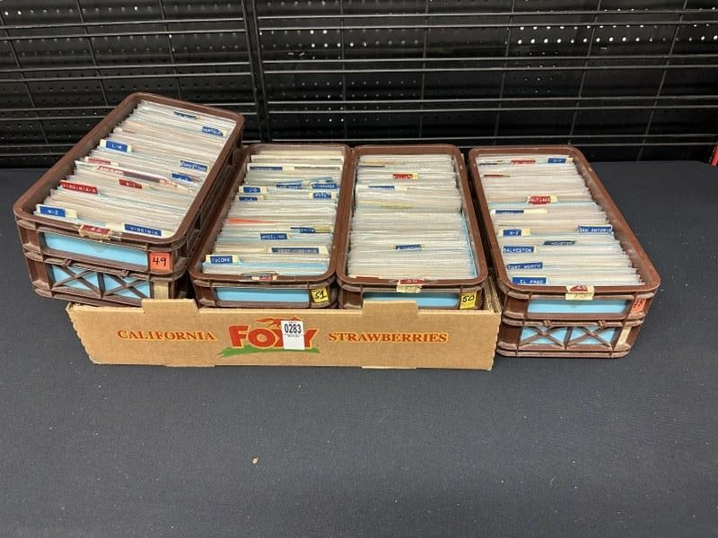 Lot of 2000+ postcards from estate of retired postcard dealer, just as we found them. Includes (1 of 1)