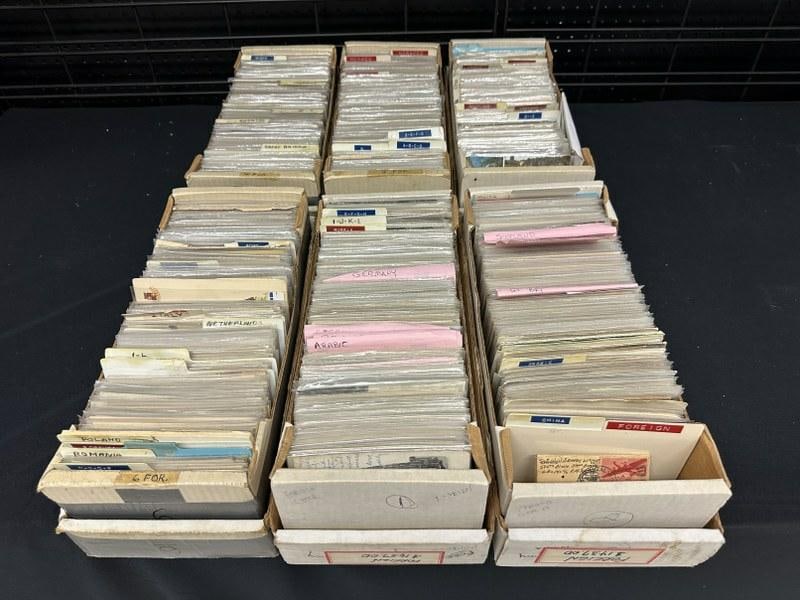 Lot of 2500+ postcards from estate of retired postcard dealer, just as we found them. Miscellaneous (1 of 1)