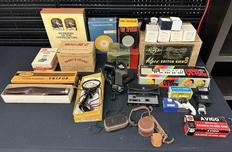 Misc. estate camera accessories, etc. From Photographers estate, incudes items in boxes as pictured, (1 of 13)