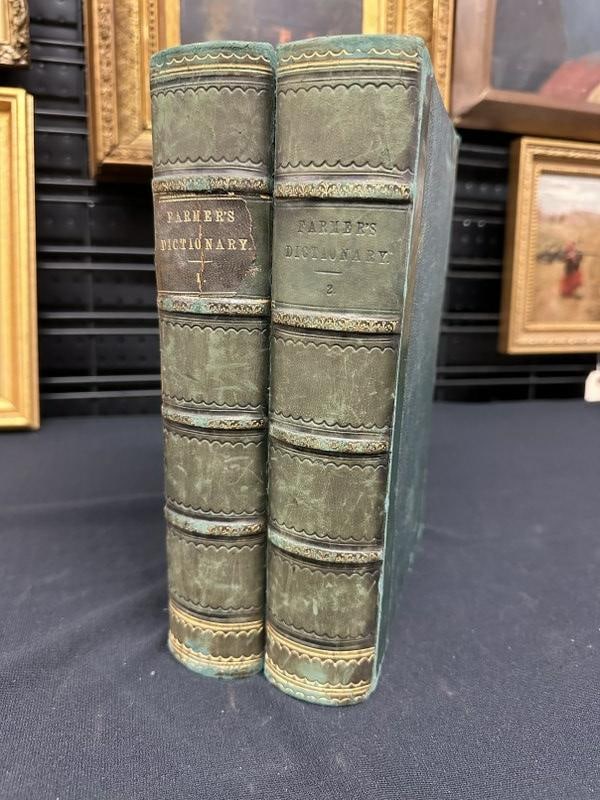 (2) volume set - THE FARMERS DICTIONARY OR A CYCLOPEDIA OF AGRICULTURE. By Rev. John M. Wilson, ( (1 of 10)