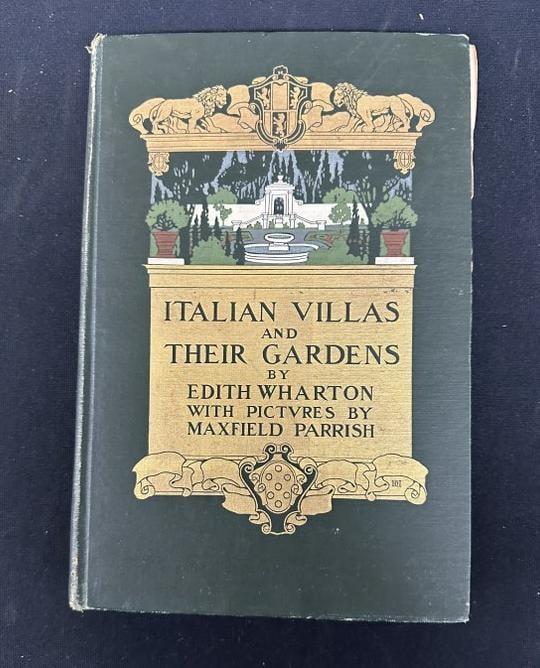 ITALIAN VILLAS AND THEIR GARDENS by EDITH WHARTON, illustrated by MAZFIELD PARRISH. Complete, some (1 of 7)