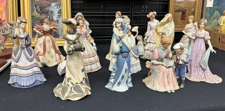 (13) LENOX figural women figures, all identified on bottoms, in good esatte collection, no damage. (1 of 6)