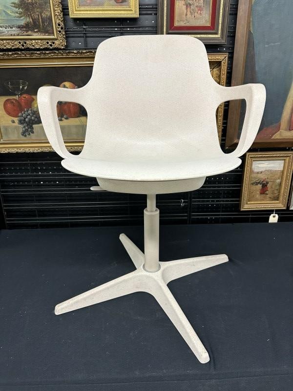 IKEA Made in Italy ( composite ODGER SWIVEL armchair ). Marked on base, fine condition, comfortable, (1 of 3)