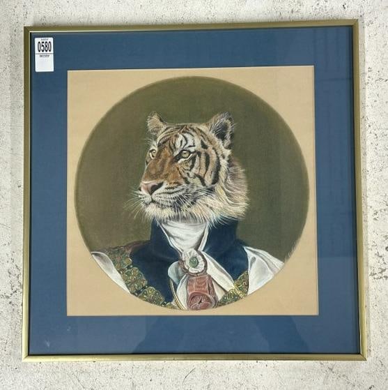 LEONARD LUBIN original pastel based upon a portrait of King George IV of England, painted in 1818 by: LEONARD LUBIN original pastel based upon a portrait of King George IV of England, painted in 1818 by Sir Thomas Lawrence and hanging in the VaticanGallery in Rome. ( Leonard B. Lubin 1970 ). Signed on