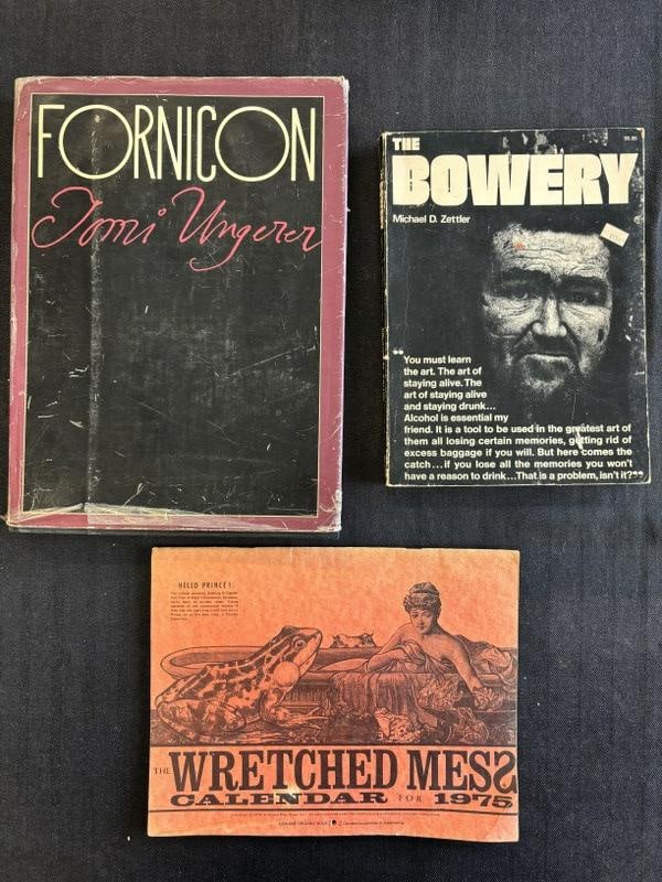 Three book lot Tomi Ungerer-Fornicon first edition. Lot includes a hardcover first edition of Tomi (1 of 13)