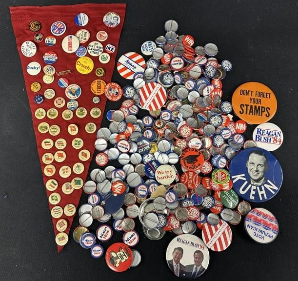 Big lot of Political and other pinbacks. Good lot for dealer to sort out…. (1 of 5)