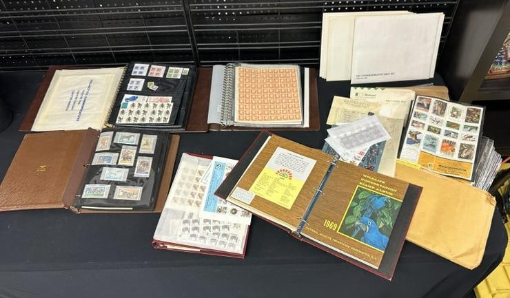 Estate stamp lot to include commemoratives, some sheets, Wildlife, etc. ( Nothing early ) , good lot (1 of 17)