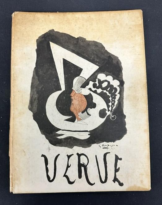 Rare & desired (VERVE Vol/ VII #27 & # 28 ), found in NYC estate, intact, wear to outer spine,: Rare & desired (VERVE Vol/ VII #27 & # 28 ), found in NYC estate, intact, wear to outer spine, wonderful prints throughout. 153 pages, some discoloration on cover boards….( Reynal 1959 ).
