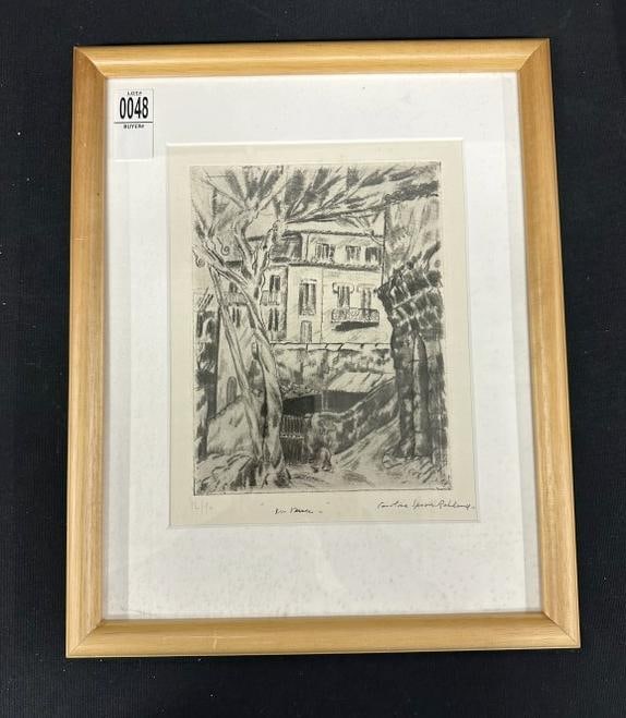 CAROLINE SPEARE ROHLAND ( 1885-1964 ) In Venice, 1920's etching & drypoint. ( From Collection of (1 of 4)