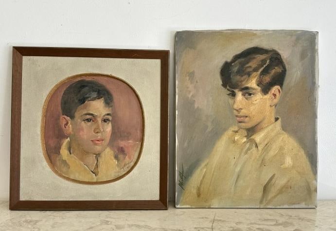 Melville Phillips (mid 20th century) (2) portraits of younger boys, from Hudson Valley estate, the (1 of 3)