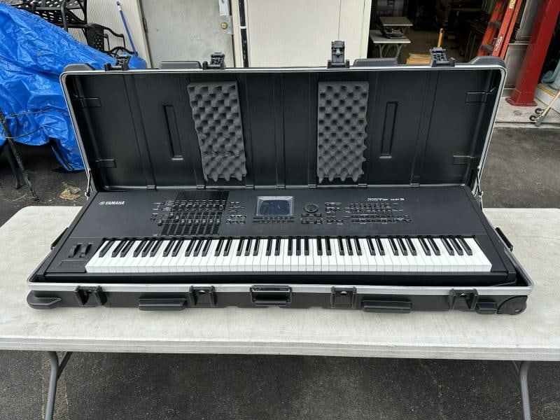 Yamaha Model Tyros 5 -76 digital workstation, in original hardcase with cover for keyboard. Serial (1 of 11)