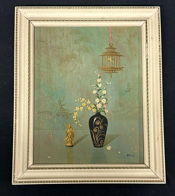 Alfonso T. Toran (1896 - 1965) Orientalist still life on masonite, fine estate condition, signed: Alfonso T. Toran (1896 - 1965) Orientalist still life on masonite, fine estate condition, signed lower right, in frame of the period. The painting measures 10" x 8", the frame measures 12.5" x 10". Fr