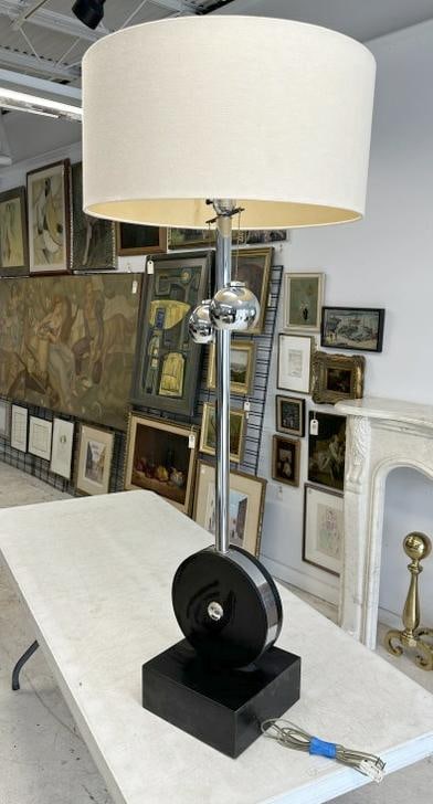 Circa 1970's era chrome floor lamp, nice Mid Century look, just as we found it, structurally sound. (1 of 4)