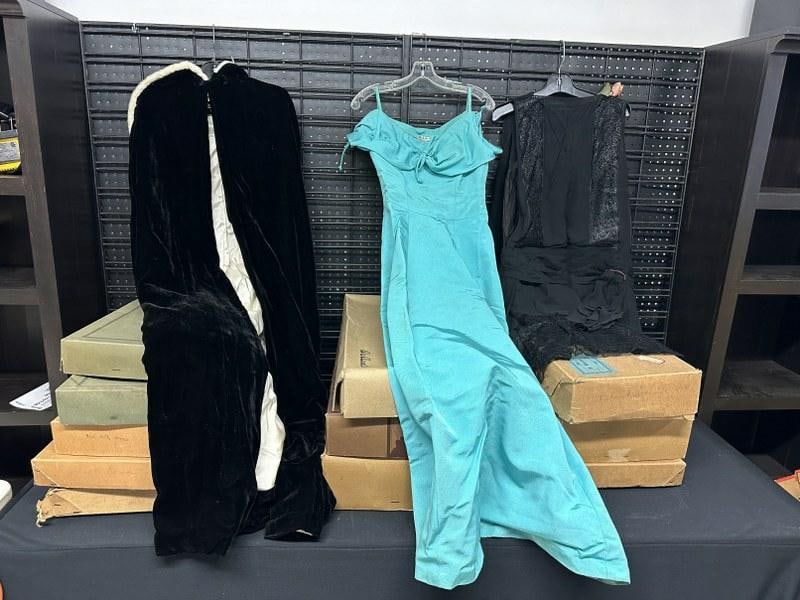 Big lot vintage ladies dresses ( many in original boxes ) from six generation farmhouse in Stone (1 of 8)