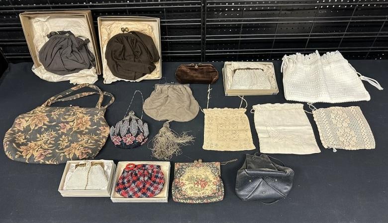 Nice estate lot vintage hand bags and purses from six generation farmhouse in Hudson Valley, some (1 of 11)