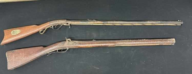(2) early as is as found condition rifles, found in six generation farmhouse in Hudson Valley. Most (1 of 8)