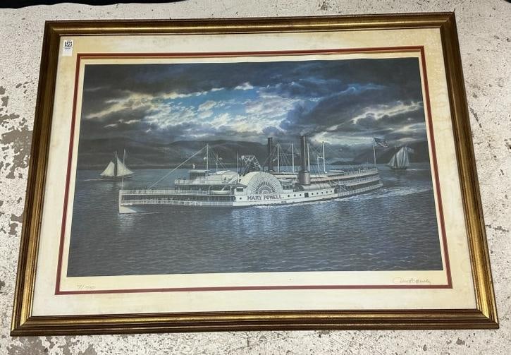 Albert Szatmar Nemethy, Sr. (1920 - 1998)  signed limited edition print og the MARY POWELL , Hudson (1 of 3)