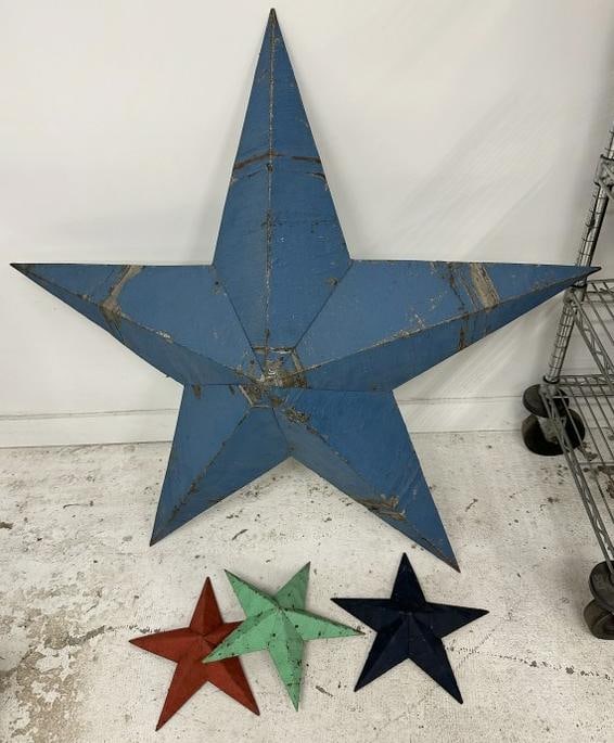 Nice lot of tin painted Barn Stars, from estate in Hudson Valley…. (1 of 1)