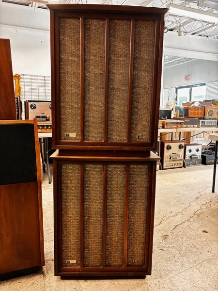 Vintage audio, The Fisher XP-10 speaker pair. Serial numbers 11807D & 11811D. The speaker measures (1 of 13)