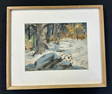 Richard James Lillis (1899 - 1994) watercolor landscape, signed lower right, labels on back as