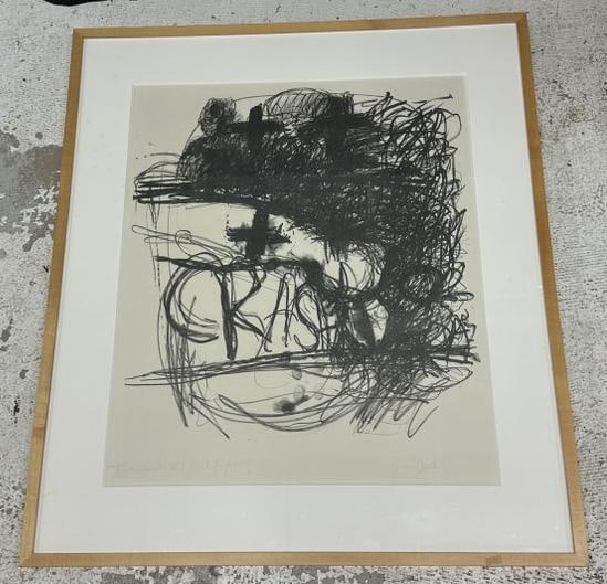 Jim (James) Dine (Born 1935) signed print titled ( THE CRASH #1 ARTIST PROOF ), nicely framed and (1 of 5)