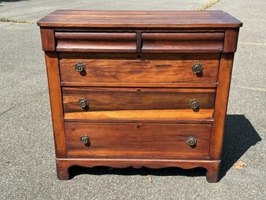Nice refinished Empire dresser, from Hudson Valley estate, structurally sound and clean, measures