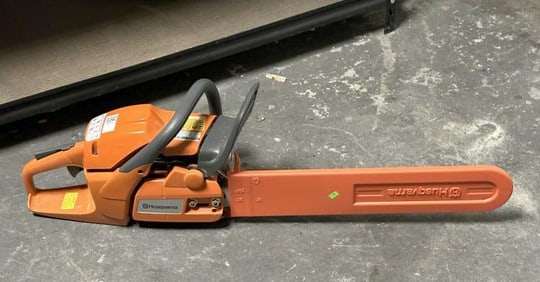 HUSQVARNA RANCHER 455 chain saw, from NYC weekenders home, working, little use, and taken care of.