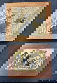 (2) Albert Hirschfeld (1903 - 2003) printing plates ( from NY Times former employee ), both plates