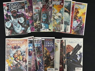 Lot of 25 2010s Marvel mini-series including Jane Foster Valkyrie 1-10, Jane Foster & The Mighty