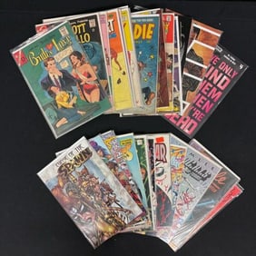 Lot of 28 misc comics, 1960s-2010s. This miscelaneous publishers lot includes Brides In Love, Abbott