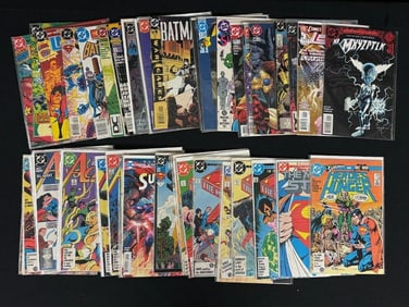 Lot of 46 DC comics 1980s-2010s. Lot includes Mr. Mxyzptlk #1, Legion Secret Origin #1, Batman