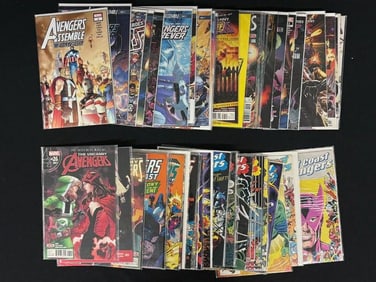 Lot of 52 contemporary Avengers lot. Includes West Coast Avengers #14, 15, 25, 30, 32-35, 37-40,