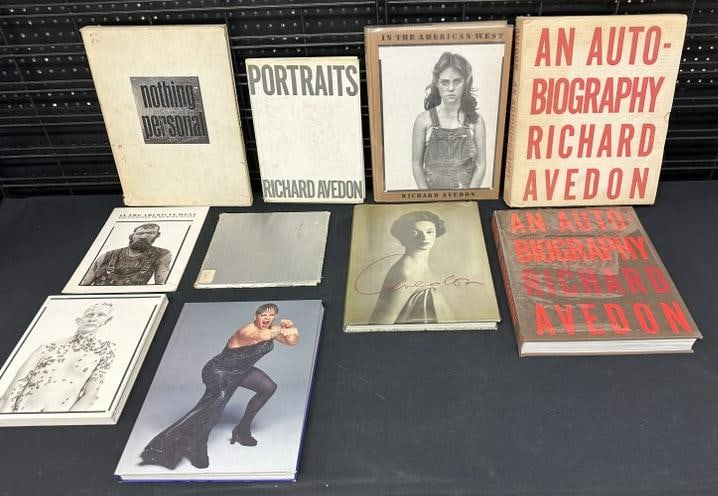 RICHARD AVEDON (9) books and portfolio's from estate of Fashion Photographer Bolling Powell in the (1 of 19)