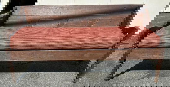 Wonderful oversized sofa-bench from fine Hudson Valley estate, structurally sound, built well, and
