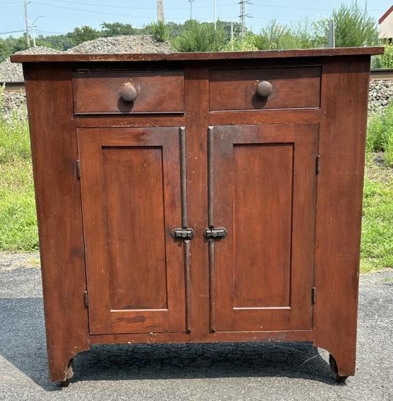 19th c pine cupboard from country home in the Hudson Valley, wonderful patina and form, and (1 of 5)