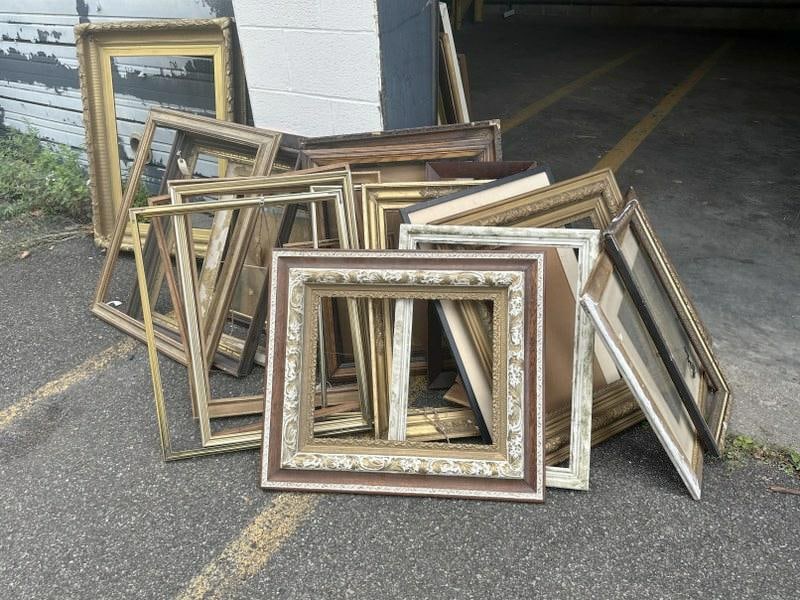 Big lot as is frames from Hudson NY estate of Albert Burnette Roberts, some worse shape than others, (1 of 2)