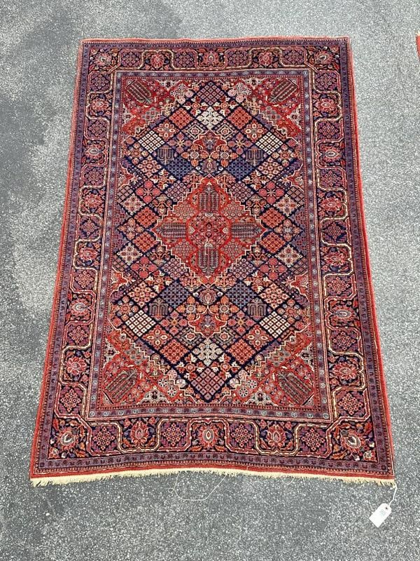 Nice older estate handmade wool oriental rug, from nice Hudson Valley home, great pattern, nice (1 of 3)