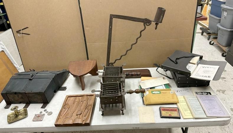 Misc. estate lot to include art publications, legal documents, grills, early blue paint hanging wall (1 of 9)