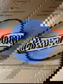 9 cases BLUE MOON BEER tin embossed signs (42 in a case) 378 pcs.