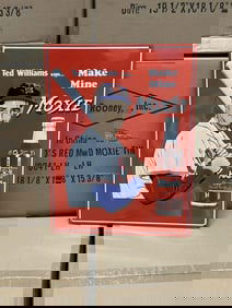 9 cases MOXIE W/TED WILLIAMS tin embossed signs (17" X 13") 378 pcs.