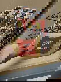 5 cases MILLER HIGH LIFE tin embossed signs (14" X 11.5") 210 pcs.