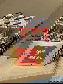 5 cases MILLER HIGH LIFE tin embossed signs plus loose ones (14" X 11.5") 210 pcs plus.