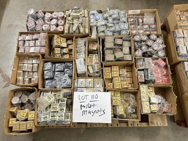 Thousands of advertising magnets, good variety….