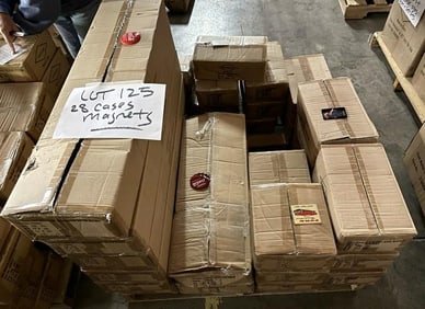 (8064) magnets, (28) cases, (288) in each box, includes COKE BUTTON, COKE BOTTLE CAP, FORD