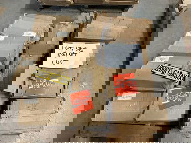 (19 cases- 1320 pieces ) REDUCE THE GAS TAX, COKE LOREA, COKE THAI enamel signs.